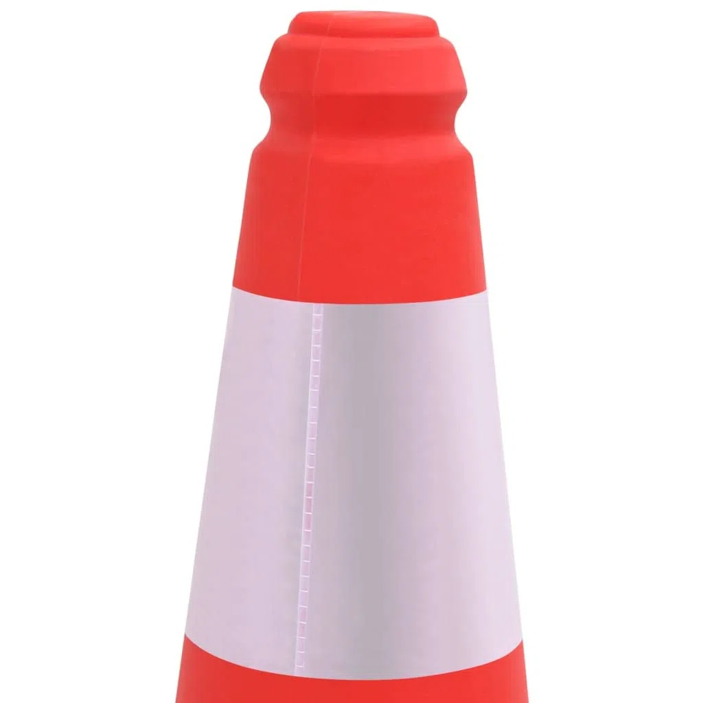 Cônes de Signalisation Lot de 10, Cône de Sécurité Cône d'avertissement réfléchissants à Base Lourde 10 pcs 50cm