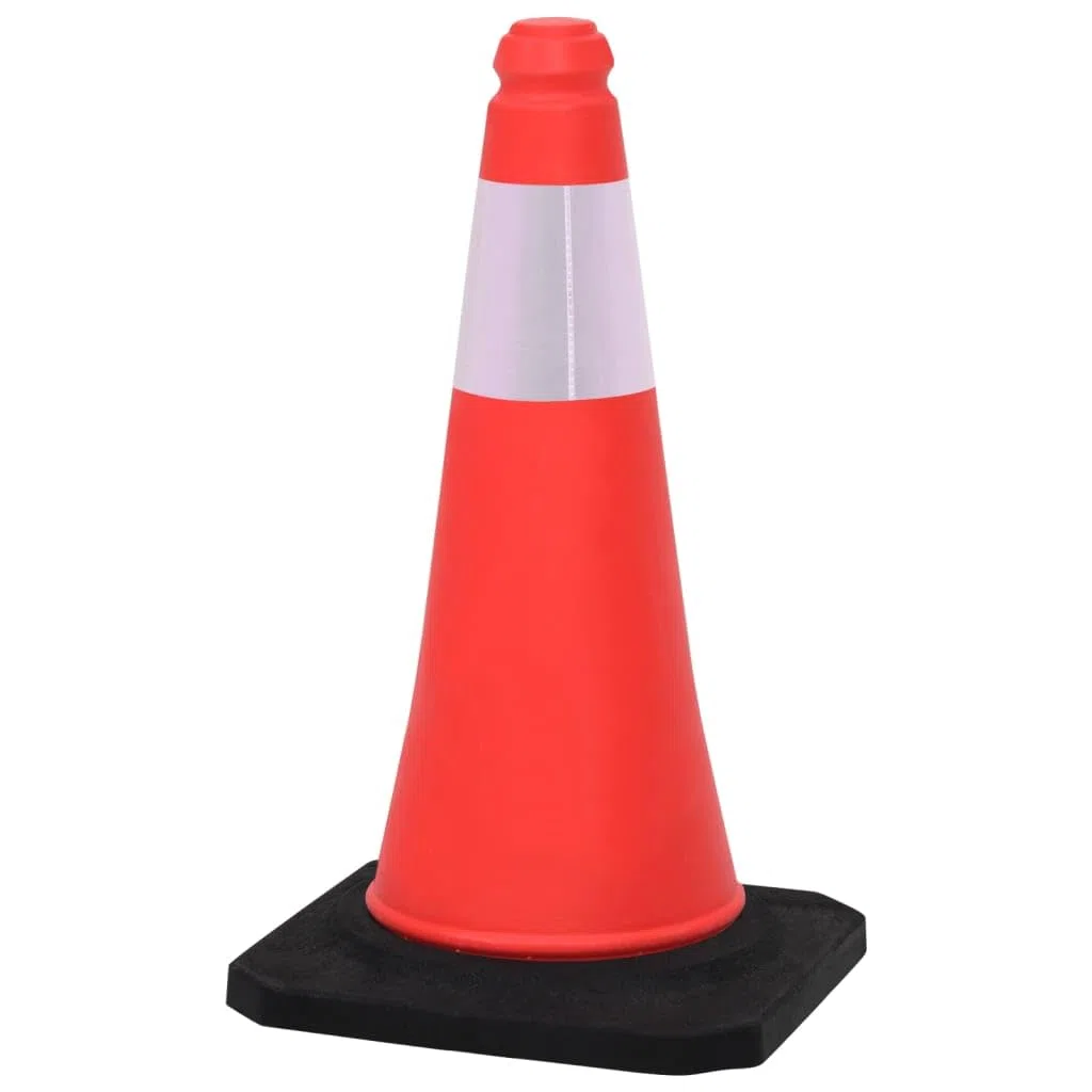 Cônes de Signalisation Lot de 10, Cône de Sécurité Cône d'avertissement réfléchissants à Base Lourde 10 pcs 50cm