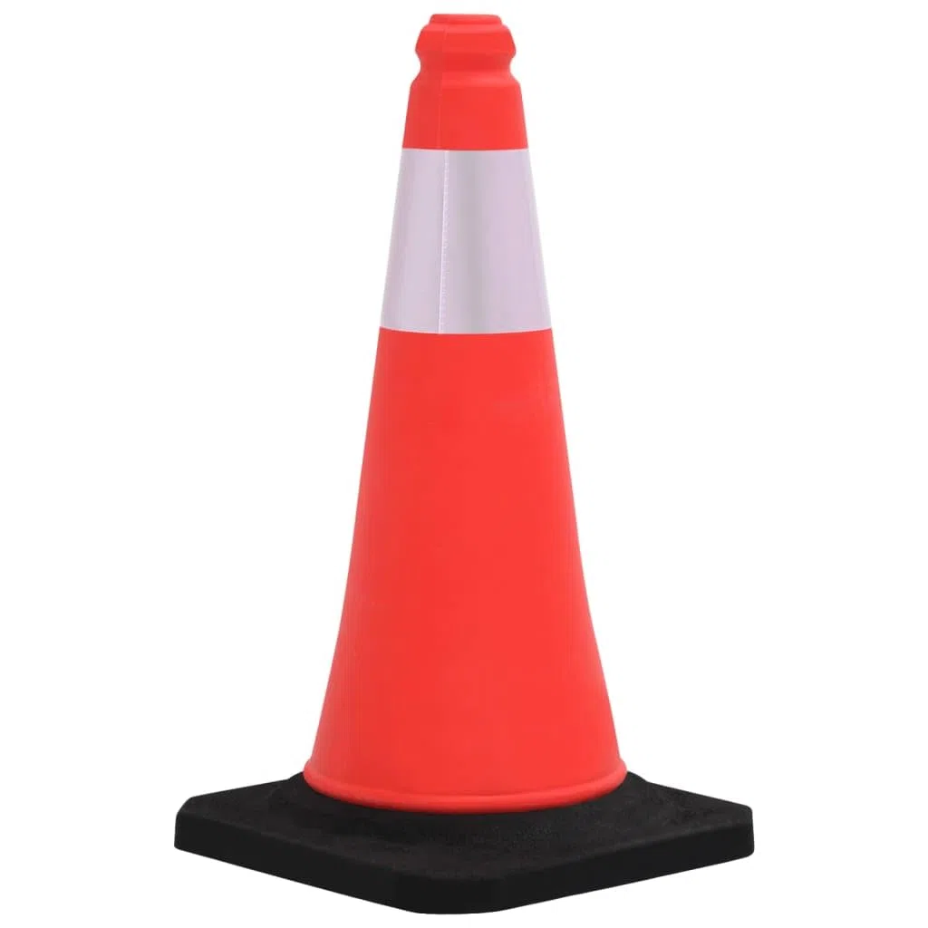 Cônes de Signalisation Lot de 10, Cône de Sécurité Cône d'avertissement réfléchissants à Base Lourde 10 pcs 50cm