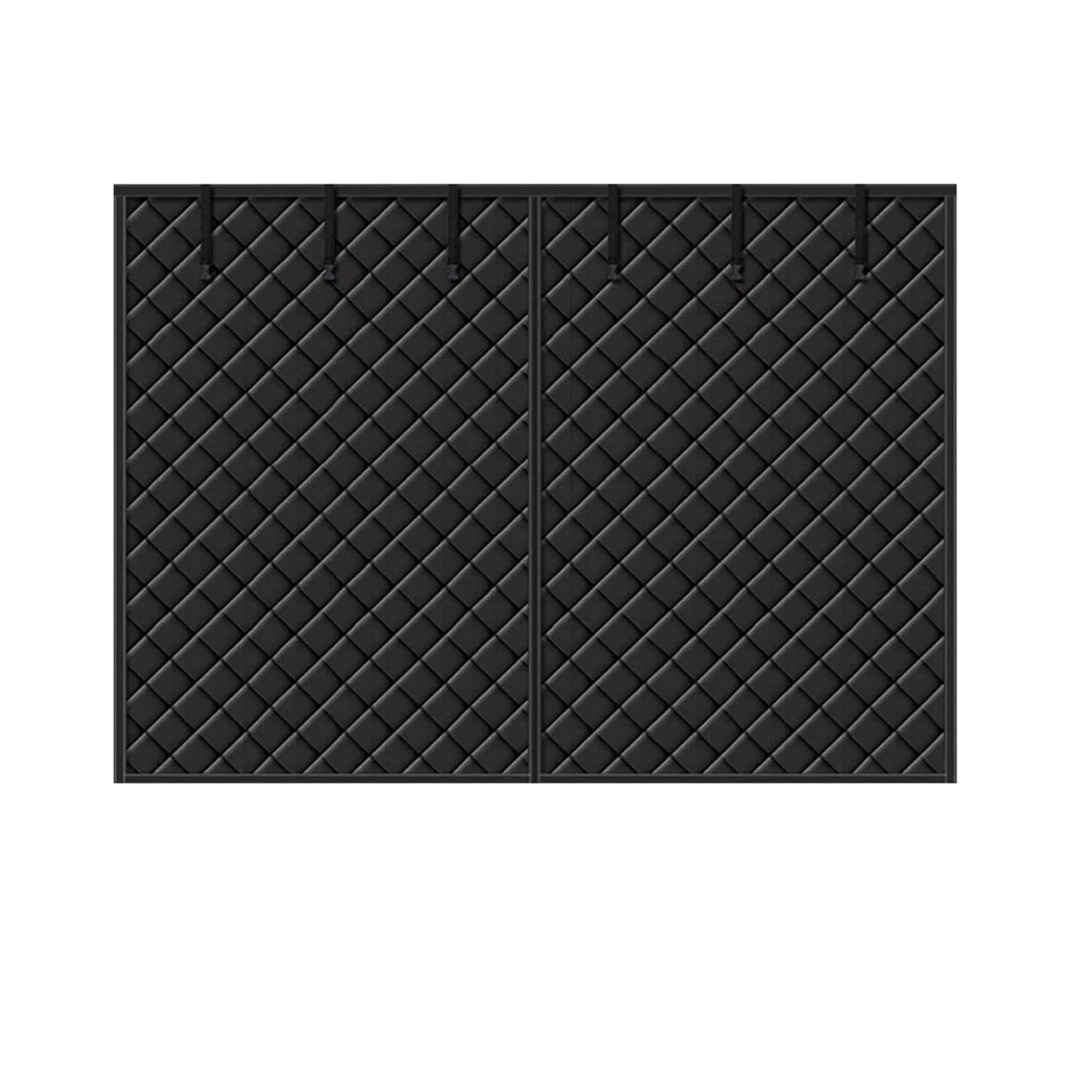 Rideau magnétique à isolation thermique pour porte de garage - 275 x 215 cm - Avec 6 boucles de rangement - Tissu Oxford 600D - Isolation thermique - Imperméable au froid - Coupe-vent