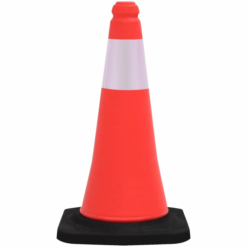 Cônes de Signalisation Lot de 10, Cône de Sécurité Cône d'avertissement réfléchissants à Base Lourde 10 pcs 50cm